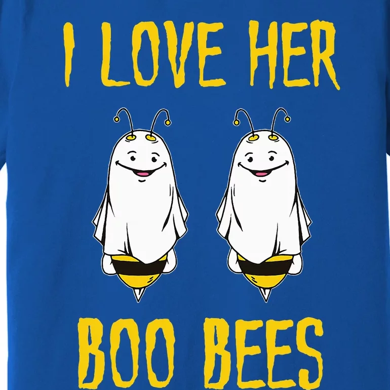 I Love Her Boo Bees Ghost Outfit Funny Halloween Gifts Premium T-Shirt