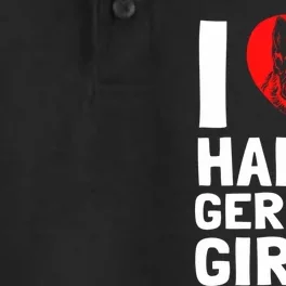 I Love Hairy GermanGirLs German Shepherd Edition Dry Zone Grid Performance Polo