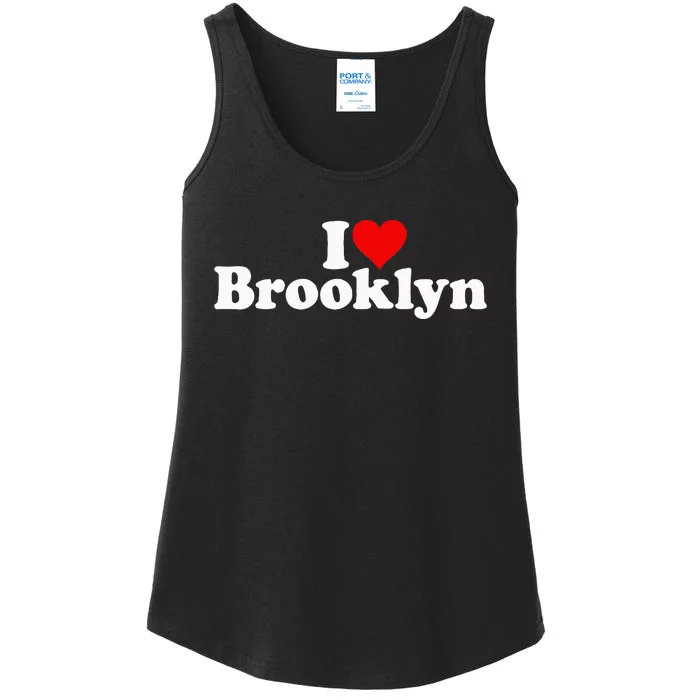 I Love Heart Brooklyn Ladies Essential Tank