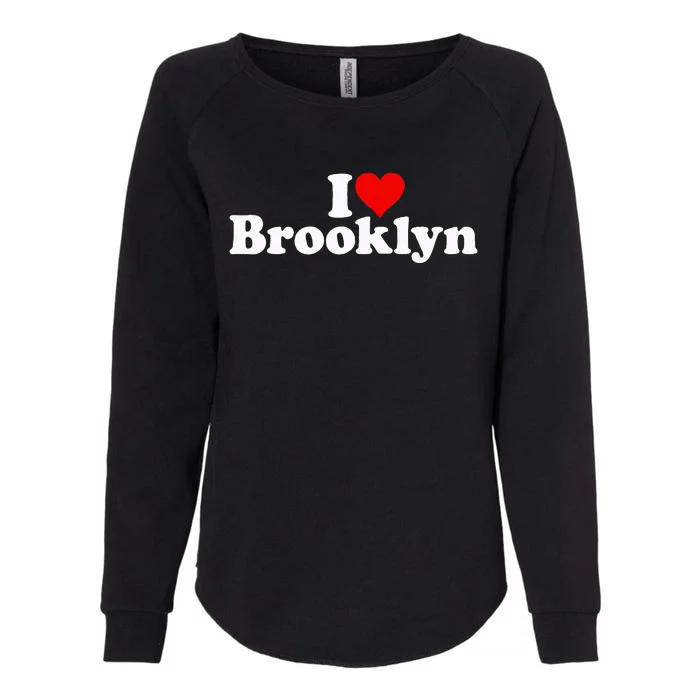 I Love Heart Brooklyn Womens California Wash Sweatshirt