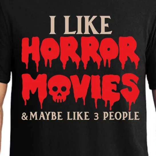 I Like Horror Movies Halloween Pajama Set