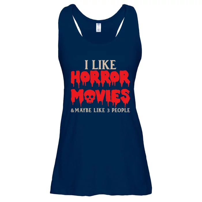 I Like Horror Movies Halloween Ladies Essential Flowy Tank