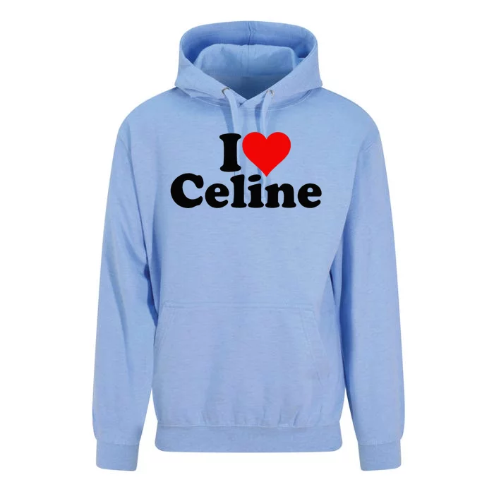 I Love Heart C.E.L.I.N.E Unisex Surf Hoodie