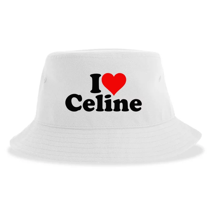 I Love Heart C.E.L.I.N.E Sustainable Bucket Hat