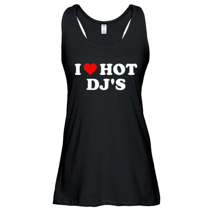 I Love Hot Djs Ladies Essential Flowy Tank