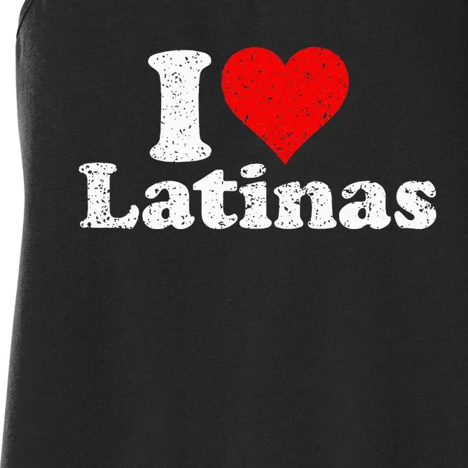 I Love Heart Latinas Girlfriend Wife Women's Racerback Tank