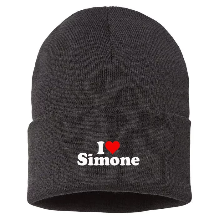 I Love Heart Simone Sustainable Knit Beanie