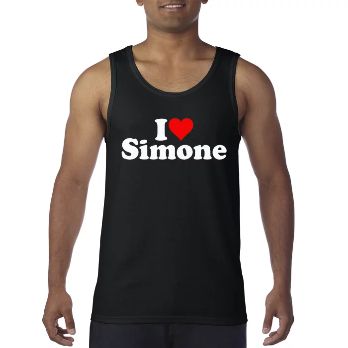 I Love Heart Simone Tank Top