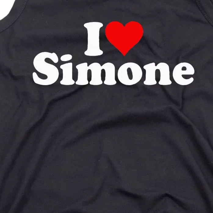 I Love Heart Simone Tank Top