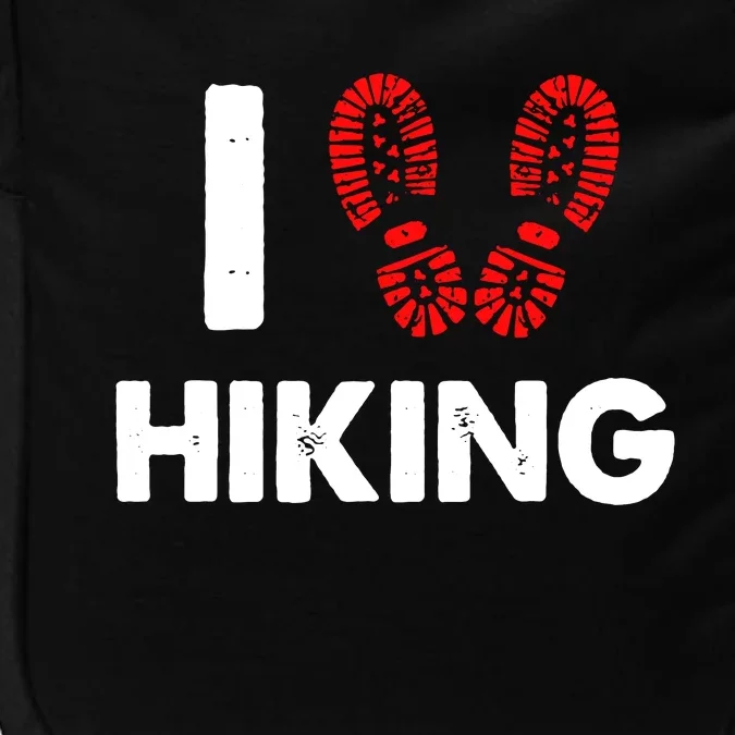 I Love Hiking Boots Heart Impact Tech Backpack