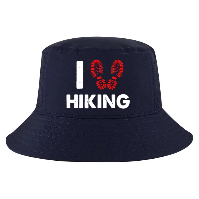 I Love Hiking Boots Heart Cool Comfort Performance Bucket Hat