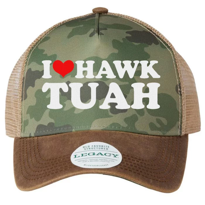 I Love Hawk Tuah Funny Parody Legacy Tie Dye Trucker Hat