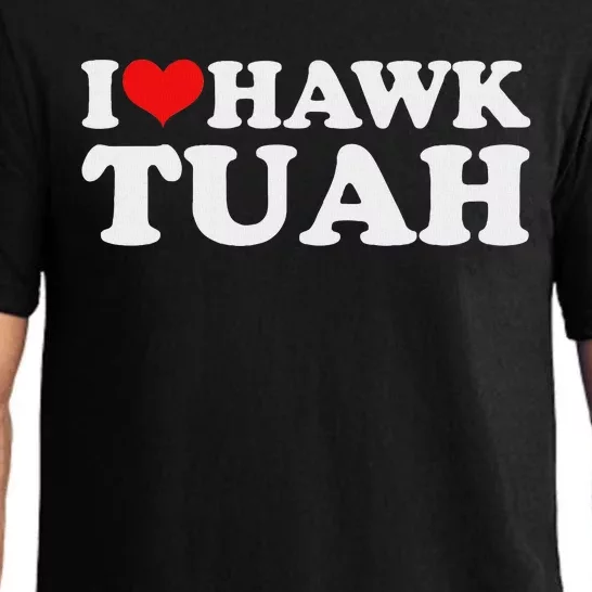 I Love Hawk Tuah Funny Parody Pajama Set