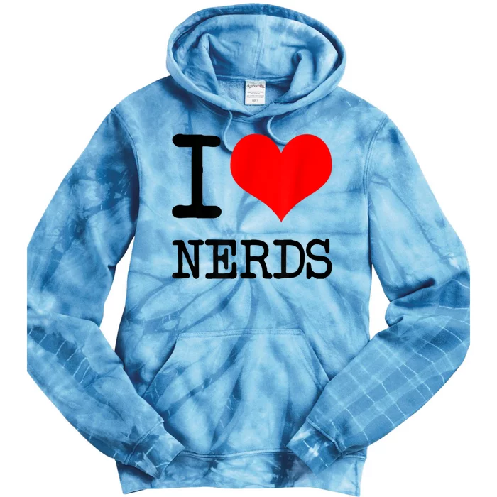 I Love (Heart) NERDS Tie Dye Hoodie