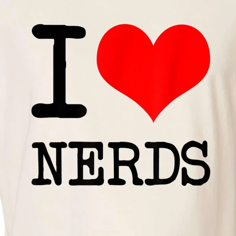 I Love (Heart) NERDS Garment-Dyed Women's Muscle Tee