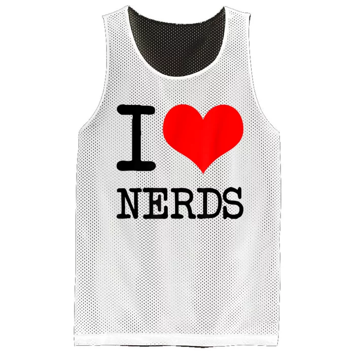 I Love (Heart) NERDS Mesh Reversible Basketball Jersey Tank