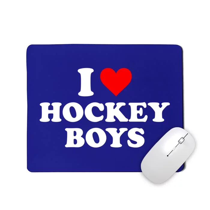 I Love Hockey Great Gift Mousepad