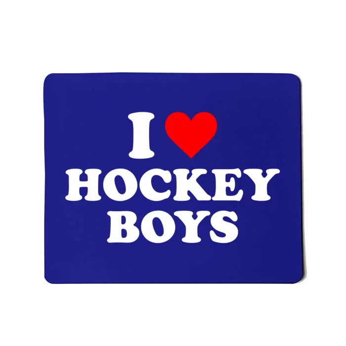 I Love Hockey Great Gift Mousepad