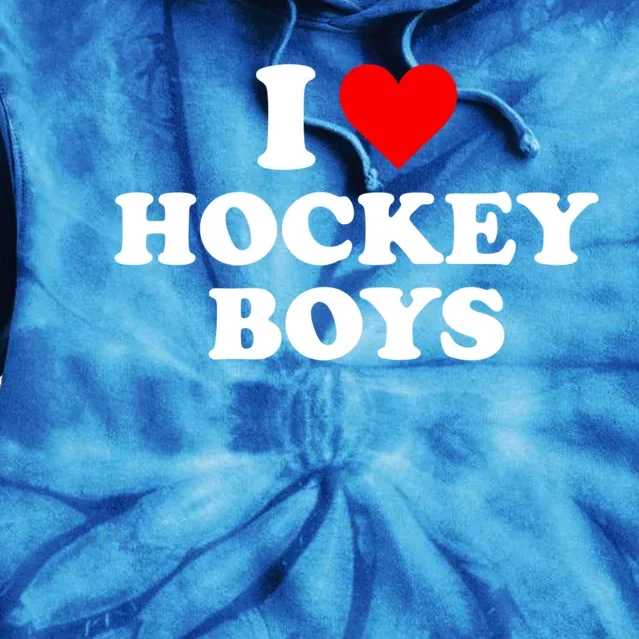 I Love Hockey Great Gift Tie Dye Hoodie