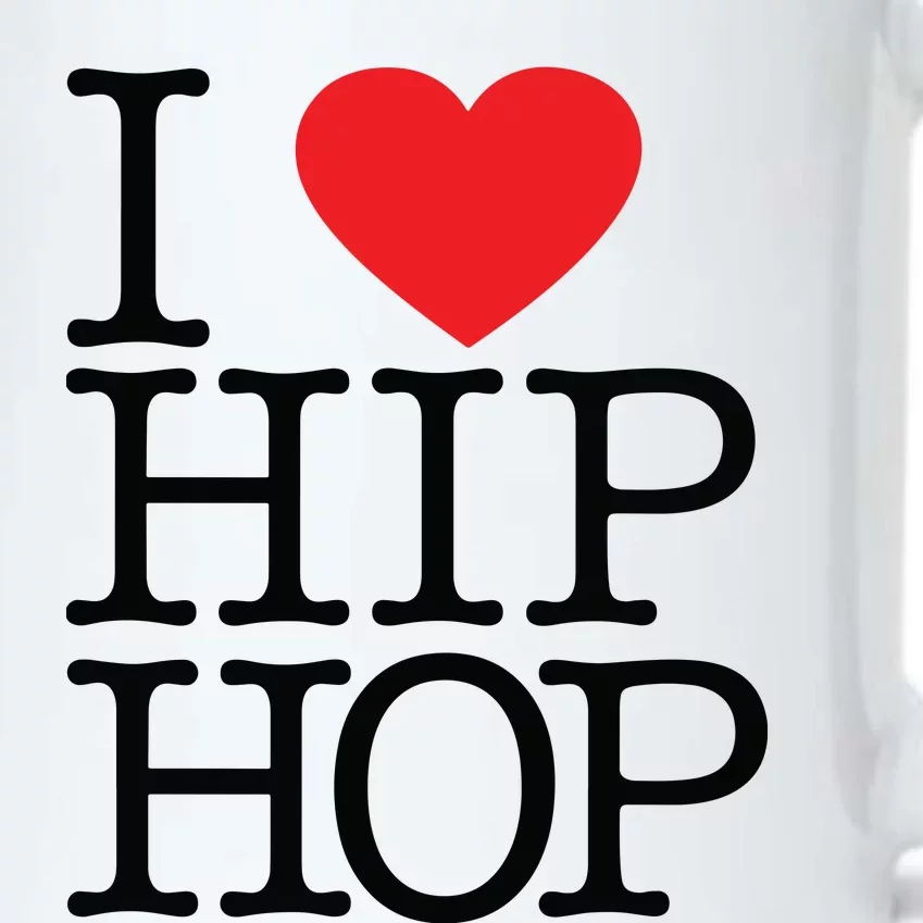 I Love Hip Hop Heart Rap And Hip Hop Fan Black Color Changing Mug