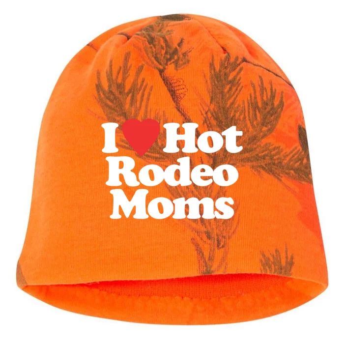 I Love Hot Rodeo Moms Funny Saying Cowboy Western Rodeo Kati - Camo Knit Beanie