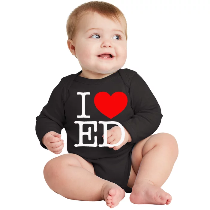 I Love (Heart) ED Baby Long Sleeve Bodysuit