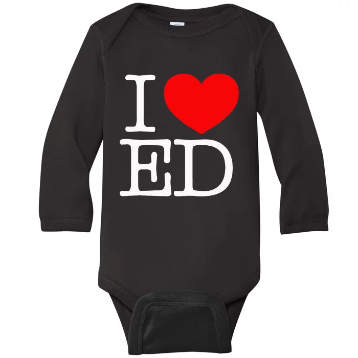 I Love (Heart) ED Baby Long Sleeve Bodysuit