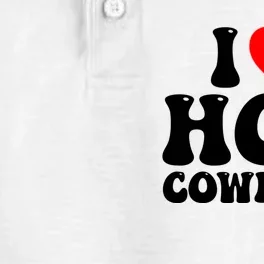 I Love Hot Cowboys, I Heart Hot Cowboys Lover Dry Zone Grid Performance Polo