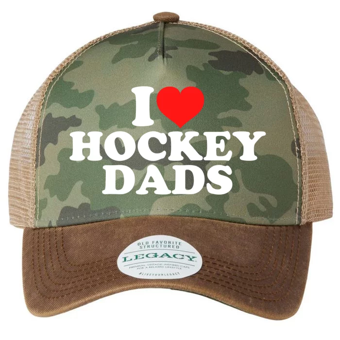 I Love Hockey Dads Gift Legacy Tie Dye Trucker Hat