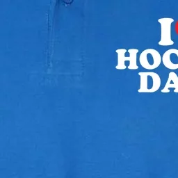 I Love Hockey Dads Gift Softstyle Adult Sport Polo