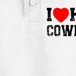 I Love Hot Cowboys, I Heart Hot Cowboys Lover Dry Zone Grid Performance Polo