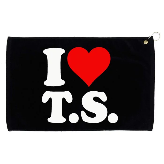 I LOVE HEART TS T S Grommeted Golf Towel