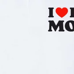 I Love Hot Moms Funny Red Heart Love Moms Softstyle Adult Sport Polo