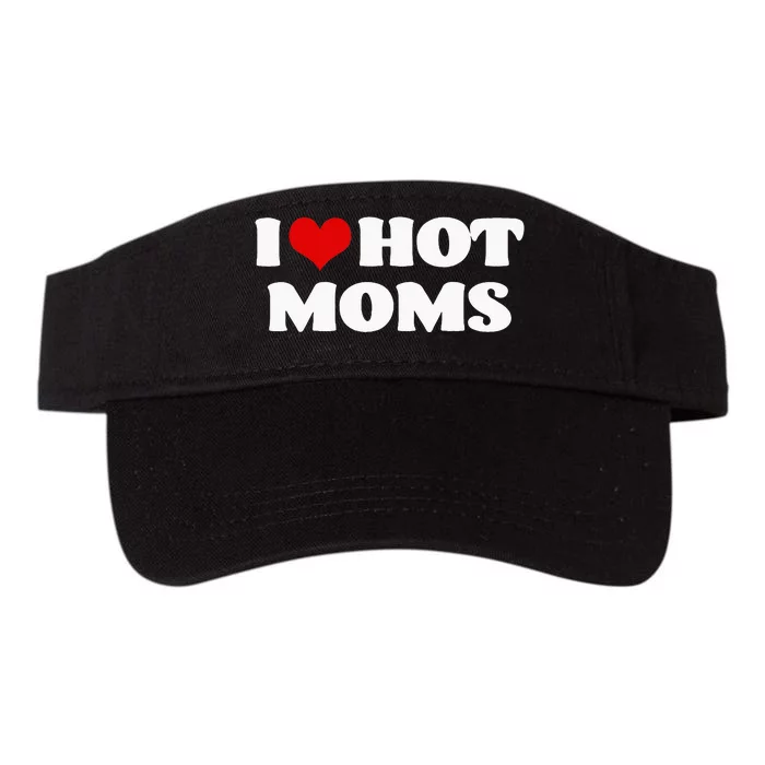 I Love Hot Moms Red Heart Hot Mother Valucap Bio-Washed Visor