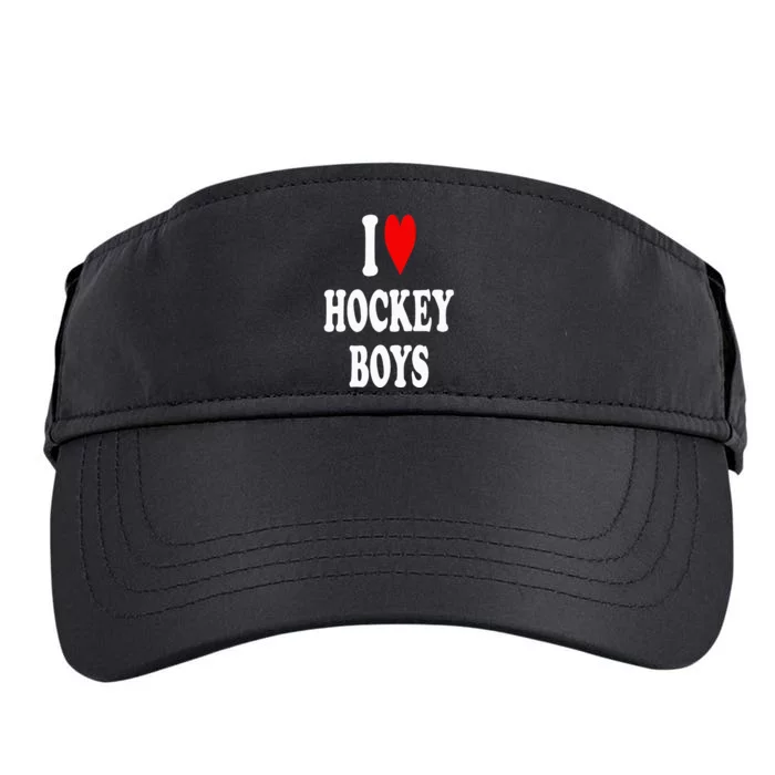 I Love Hockey Adult Drive Performance Visor