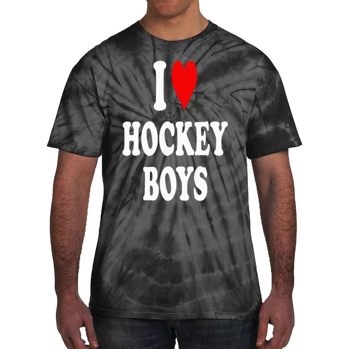 I Love Hockey Tie-Dye T-Shirt