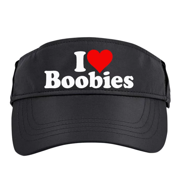 I LOVE HEART BOOBIES Adult Drive Performance Visor