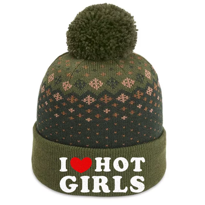 I Love Hot I Heart Hot The Baniff Cuffed Pom Beanie