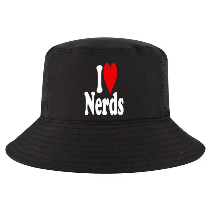 I LOVE HEART NERDS GEEKS Cool Comfort Performance Bucket Hat