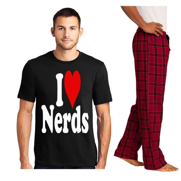 I LOVE HEART NERDS GEEKS Pajama Set