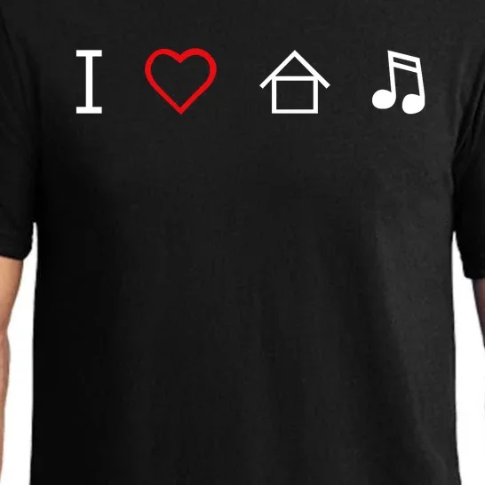 I Love House Music Pajama Set