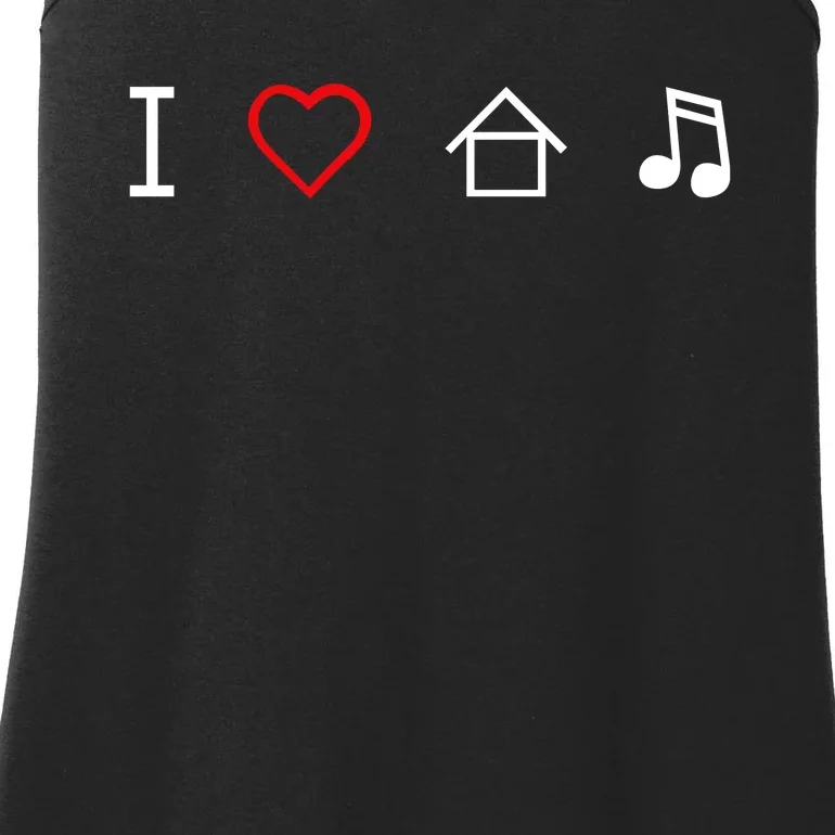 I Love House Music Ladies Essential Tank