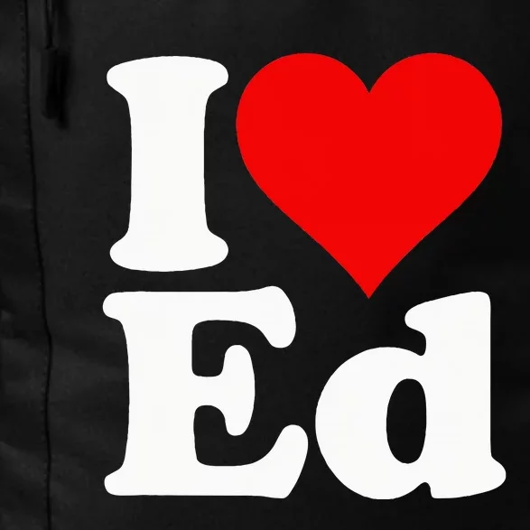 I LOVE HEART ED EDWARD EDGAR EDDIE EDITH EDMUND Daily Commute Backpack