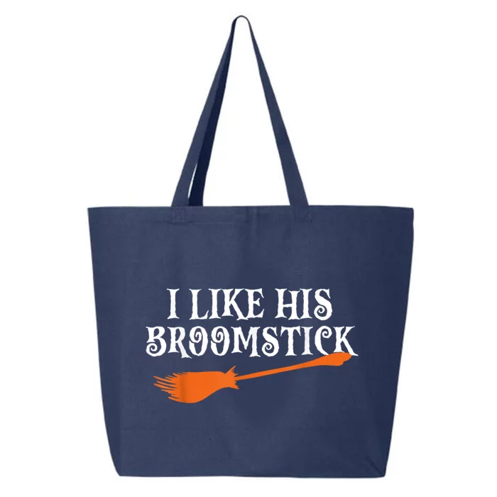 I Like His Broomstick Halloween Funny Couple Costume 25L Jumbo Tote