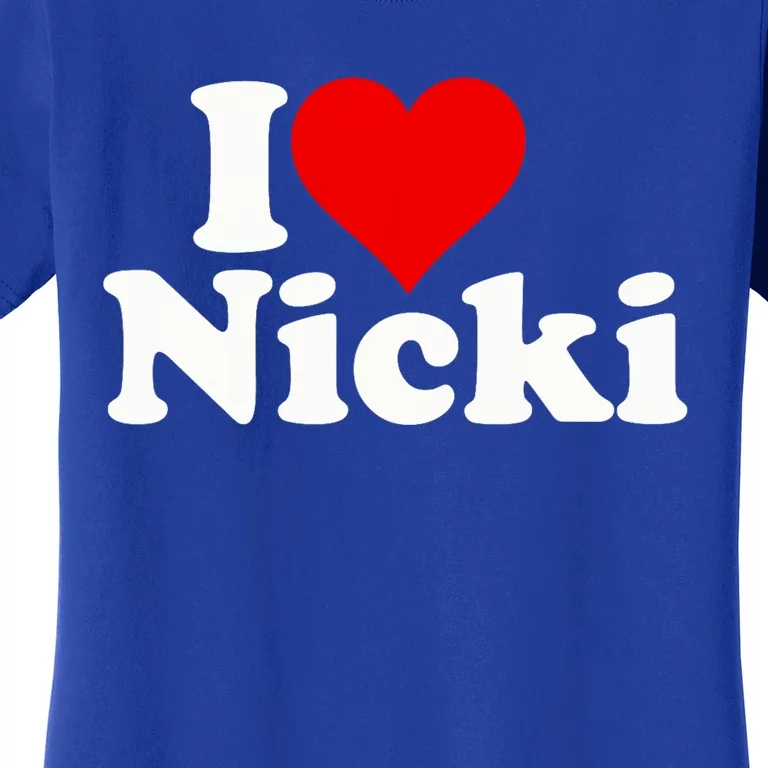 I Love Heart Nicki Women's T-Shirt