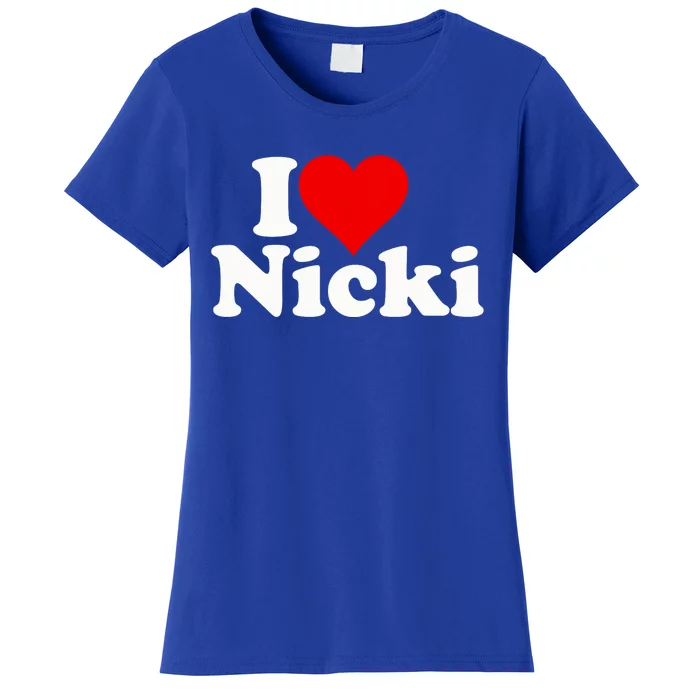 I Love Heart Nicki Women's T-Shirt