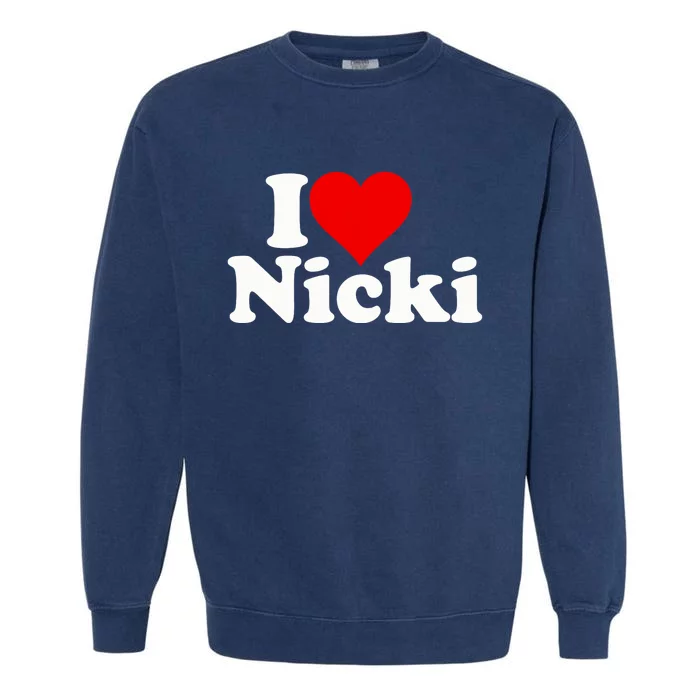 I Love Heart Nicki Garment-Dyed Sweatshirt