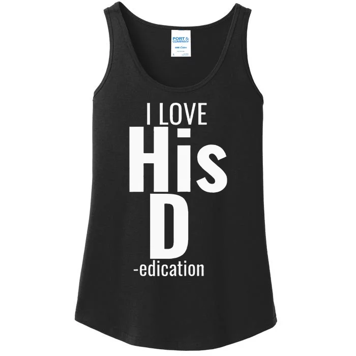 I Love His D Love Her P Funny Matching Couples Ladies Essential Tank