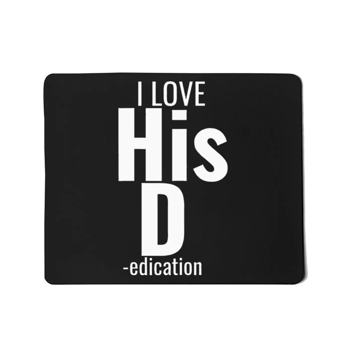 I Love His D Love Her P Funny Matching Couples Mousepad