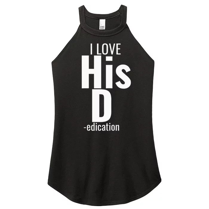 I Love His D Love Her P Funny Matching Couples Women’s Perfect Tri Rocker Tank